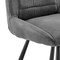 Armen Living Arizona 30" Bar Height Bar Stool in Charcoal Fabric and Black Finish LCAZBACH30 - alternate 8